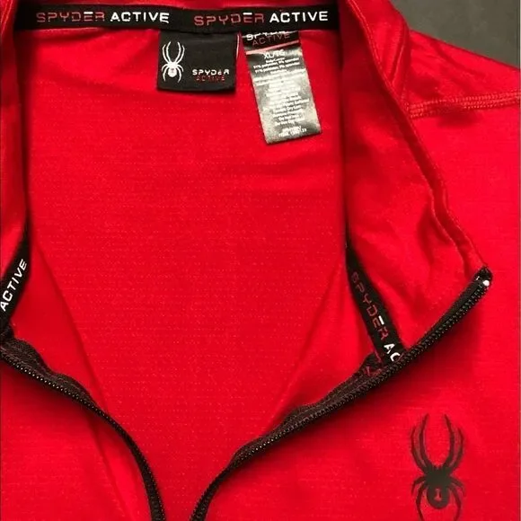 NEW NWT 🕷 Spyder Active Men’s Soft Lightweight Breathable Stretch ¼ Zip Top - Picture 7 of 16
